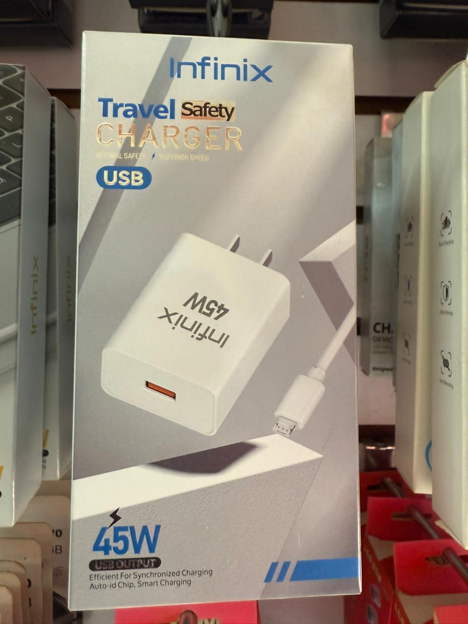 CARGADOR INFINIX V8/TIPO C 45W - Image 2