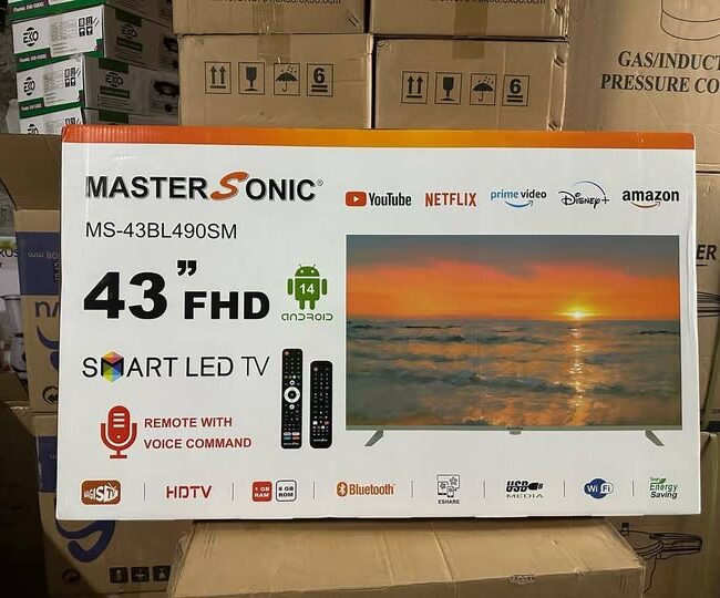 PANTALLA SMART TV 43 PULGADAS MASTER SONIC